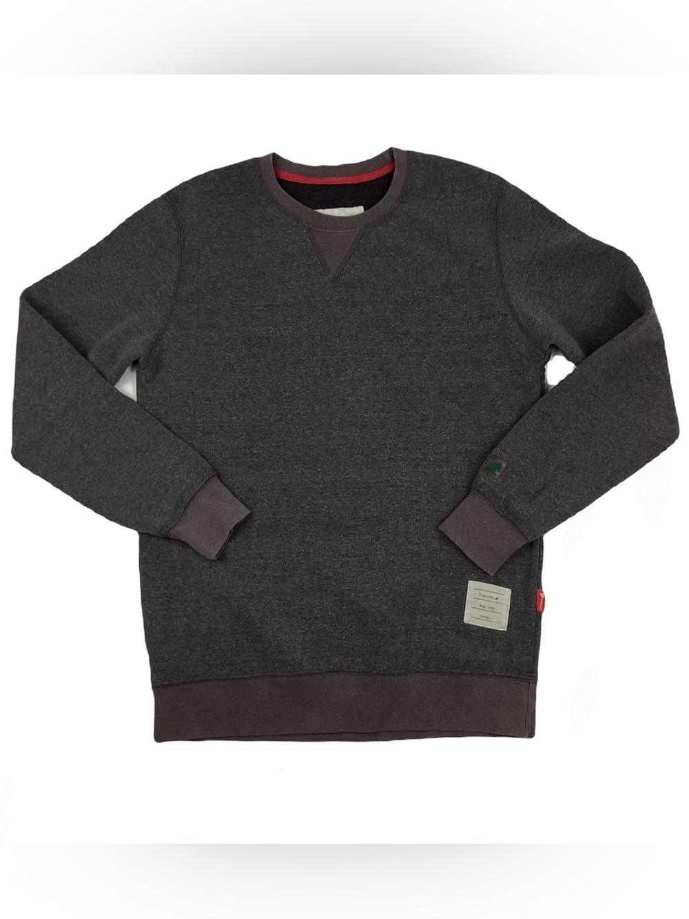 Supreme & Potential Crewneck Sweatshirt in Heathered Brown. Size XL